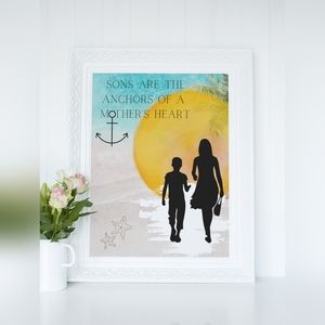 Wall Art Print/Gift for Mother/Son